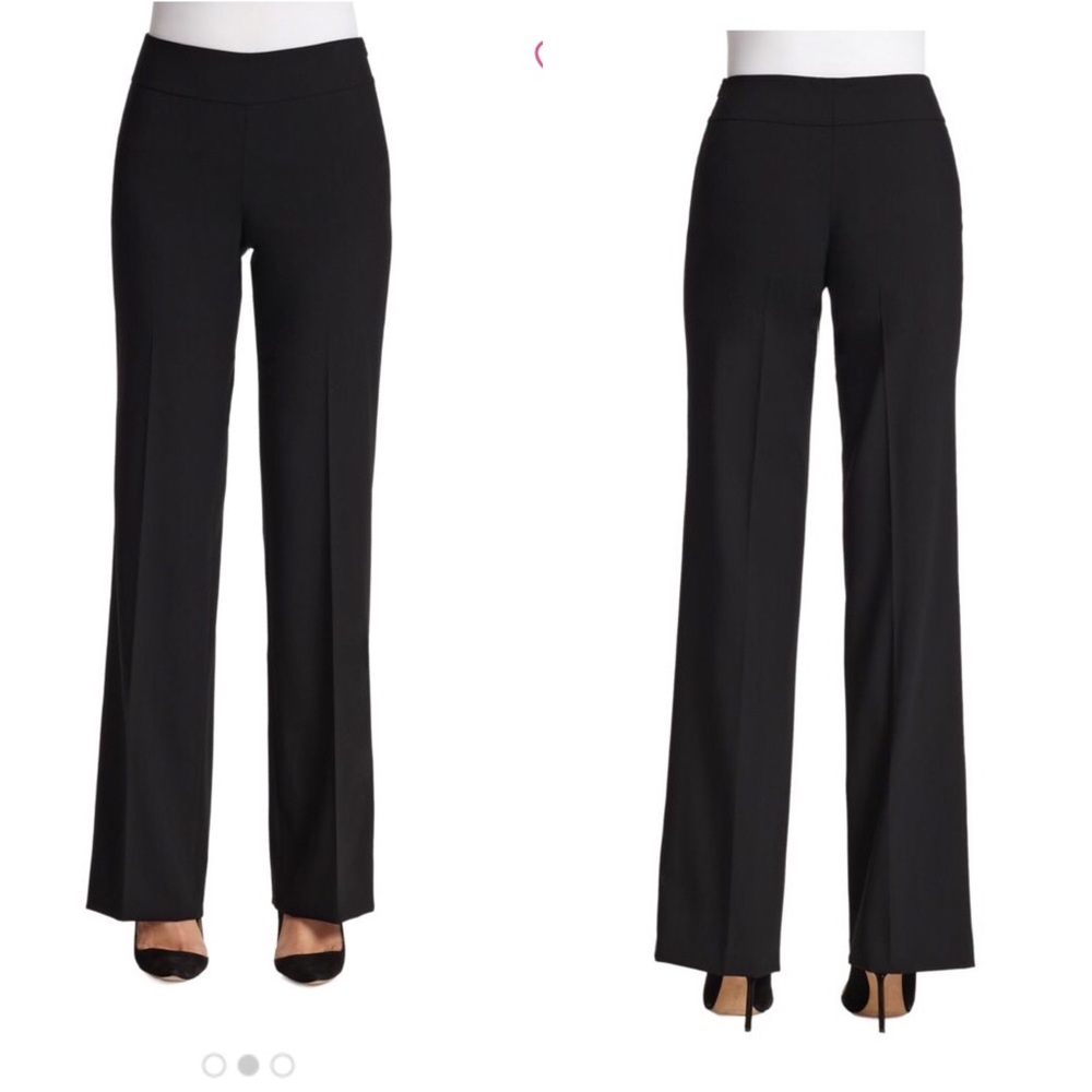 Akris Punto Black Karla Wool Trouser Pants K